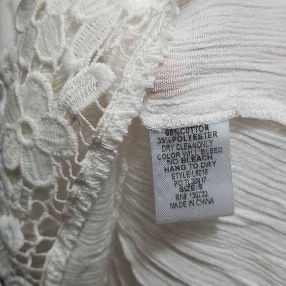 ❤LAST ONE L❤Off shoulder floral lace white top - Picture 7 of 8